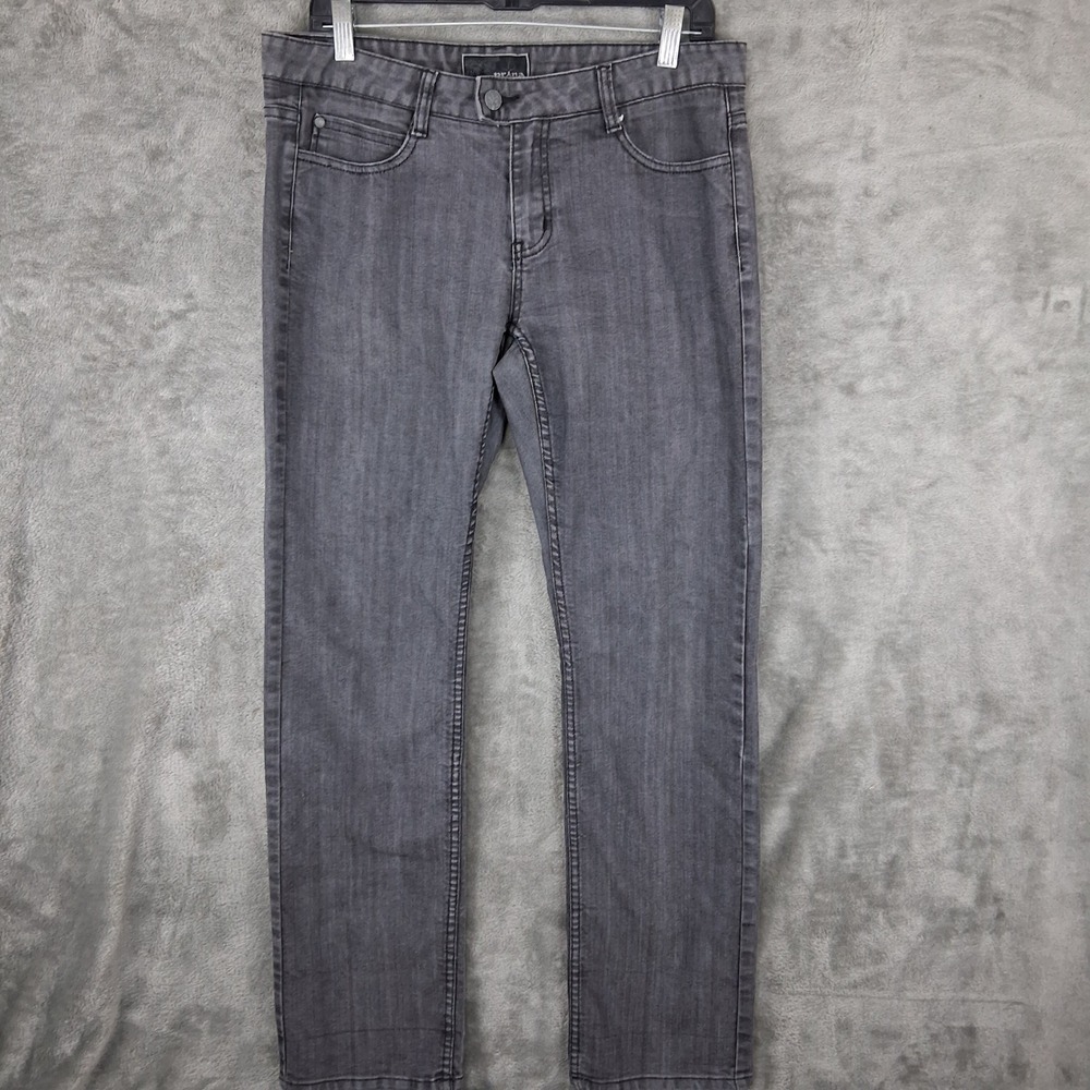 Prana Womens Gray Straight Leg Jeans Size 8 Gray Wash 5-Pocket Denim 33x31